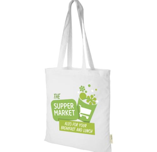 Custom Printed 140 G/m² GOTS Organic Cotton Tote Bag