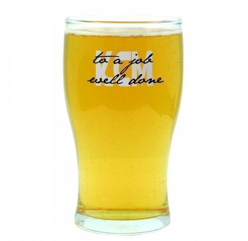 Printed Half Pint Beer Glasses 39cl/137 Tulip