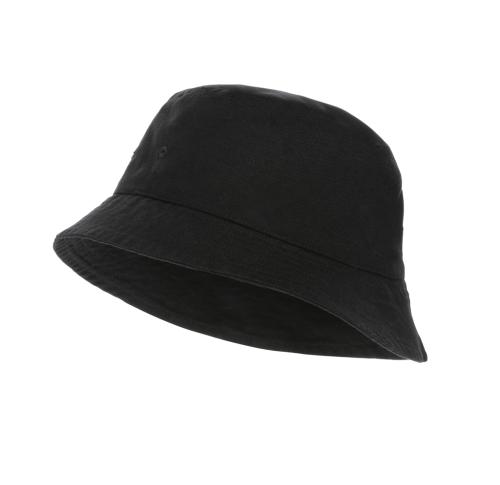 Branded 285 Gsm Recycled canvas Festival Bucket Hat Undyed Impact Aware™ - Black