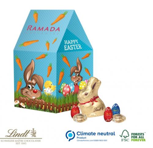 Lindt Easter House Lindt Bunny 10 Mini Lindor Eggs