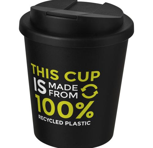 Americano® Espresso 250 ml recycled tumbler with spill-proof lid