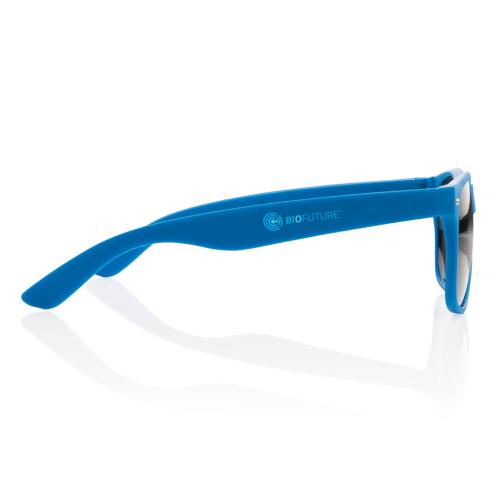 Custom Sunglasses UV 400 Blue Frame Black Lenses