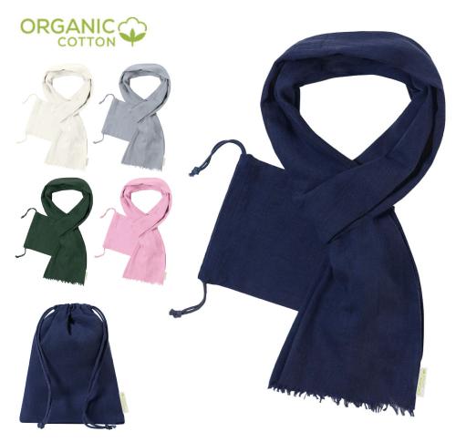 Organic Cotton Ladies Scarf GOTS Certification Foulard Betty