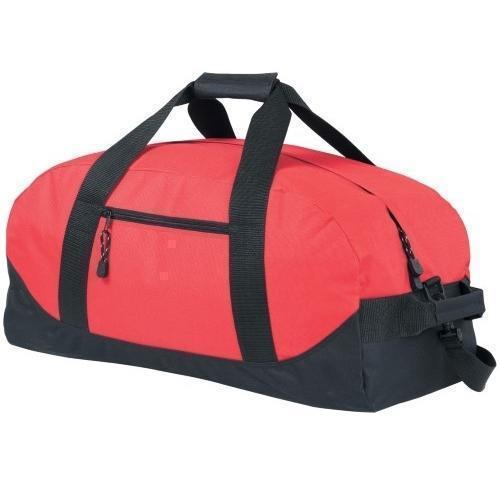 Printed Logo Sports Bag Holdalls - Red