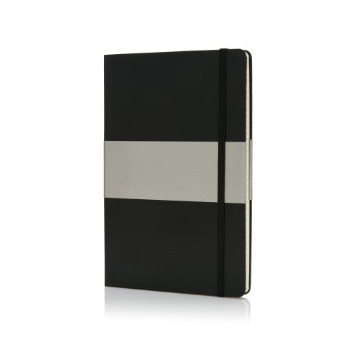 Custom A5 Squared Hardcover Notebook - Black
