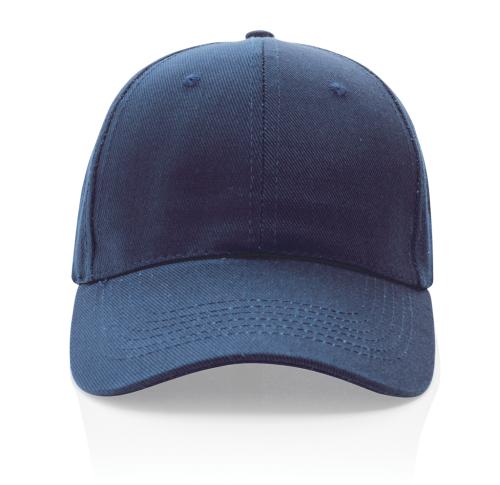 Branded Recycled Cotton Baseball Cap With AWARE™ Tracer Impact 6 Panel 280gr Navy Blue