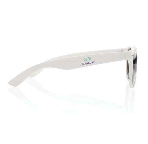Branded Sunglasses UV 400 White Frame Black Lenses