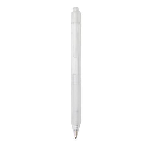 Custom Business Frosted Pen With Silicone Grip X9  White