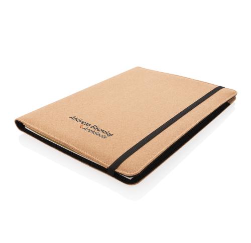 Branded Deluxe Cork Portfolio Conference Folders A4 With Pen