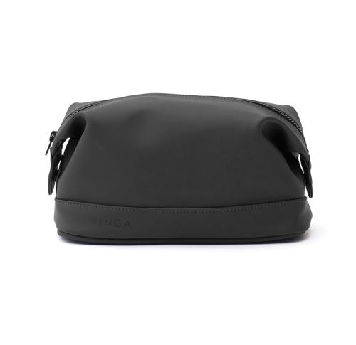 Custom  Wash Bag VINGA Baltimore Black Vegan Leather