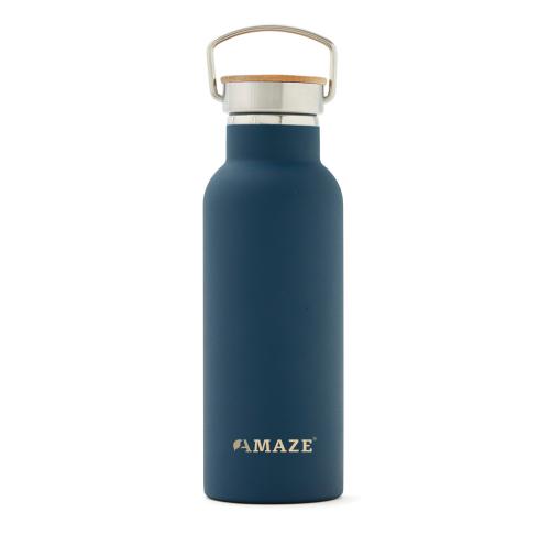 Promotional Stainless Steel Metal Thermos Bottle 500 Ml - Navy Blue,VINGA Miles 