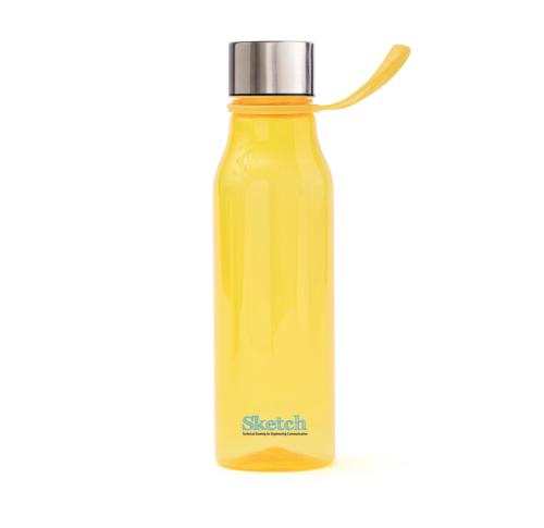 Printed Logo Tritan Water Bottle - Yellow