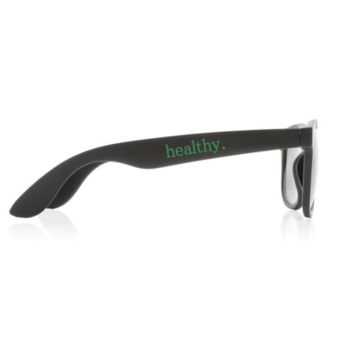 GRS Recycled PP Plastic Sunglasses - Black