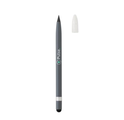 Aluminum inkless pen with eraser