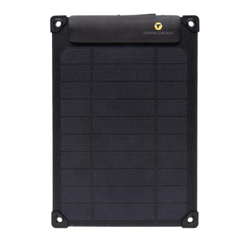 Branded Solarpulse rplastic portable solar panel 5W Black