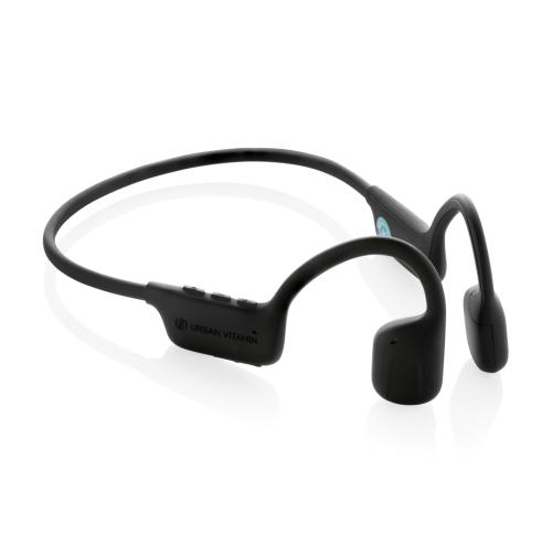 Printed Urban Vitamin Glendale RCS rplastic air conductive headphone Black