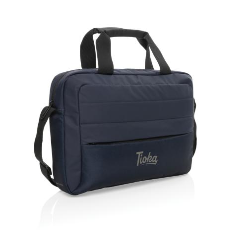 Recycled 15.6 Inch Laptop Bag Navy Blue Armond AWARE™ RPET 
