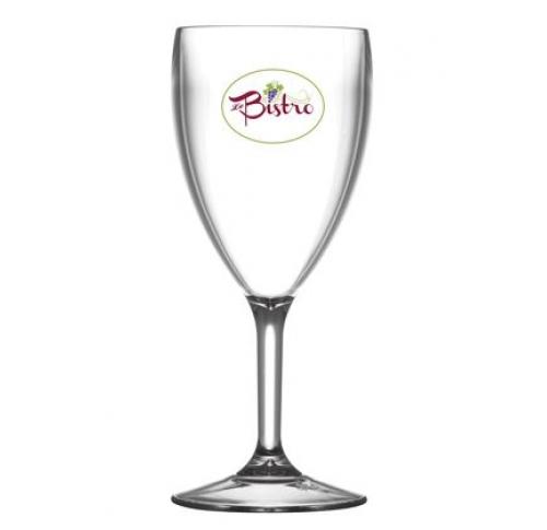 Polycarbonate  Premium Printed Wine Glasses 175ml/9oz