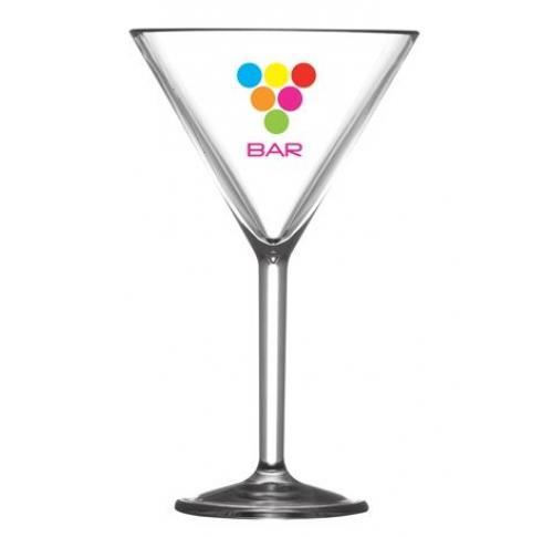 Polycarbonate Premium Printed Martini Glasses 200ml/7oz