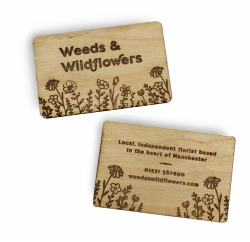 Branded Wooden Business Cards