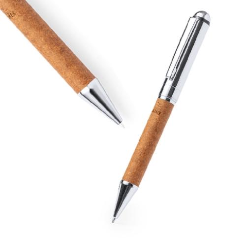 Pen With Recycled Leather Trim