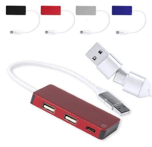 Promotional Eco Recycled Aluminium USB Hubs Kalat