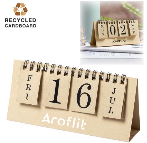 Branded Perpetual Eco Calendar Recycled Cardboard