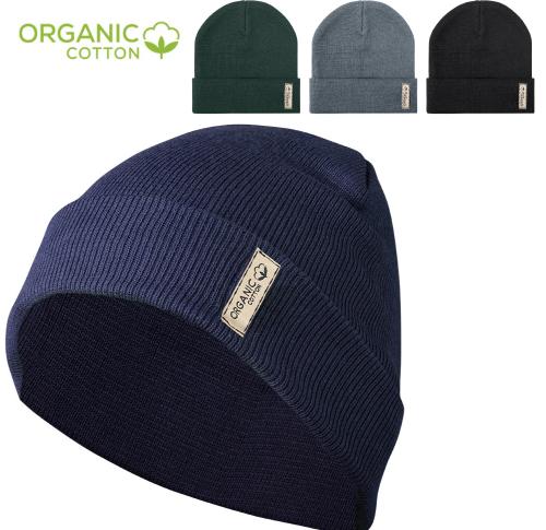 Branded Organic Cotton Beanie Hats