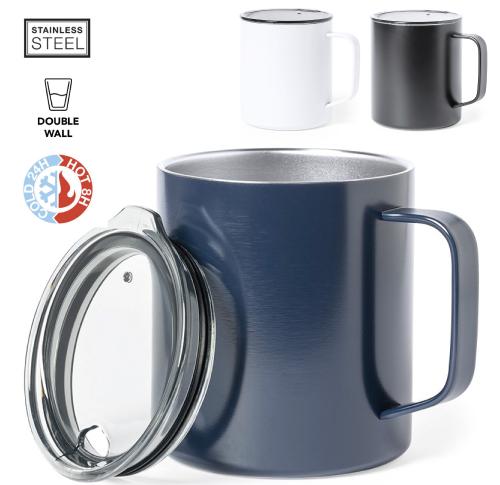 Printed Stainless Steel Insulated Camping Mugs 470ml Hanna