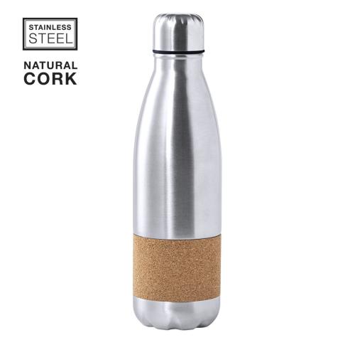Stainless Steel Chilly Style Bottle Cork Finish 750ml
