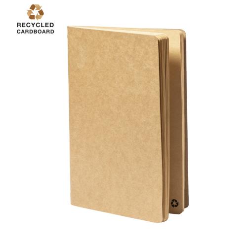 Printed Recycled Cardboard Notebook 60 Plain Sheets Rayish