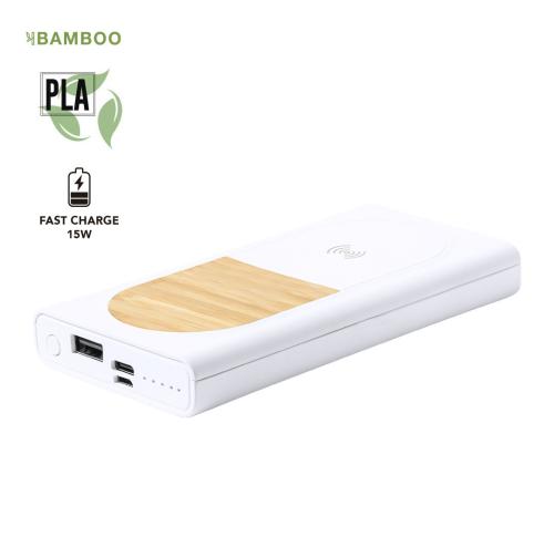 Bamboo & PLA Wireless Charger 15W Fast Charge Power Bank Ditte