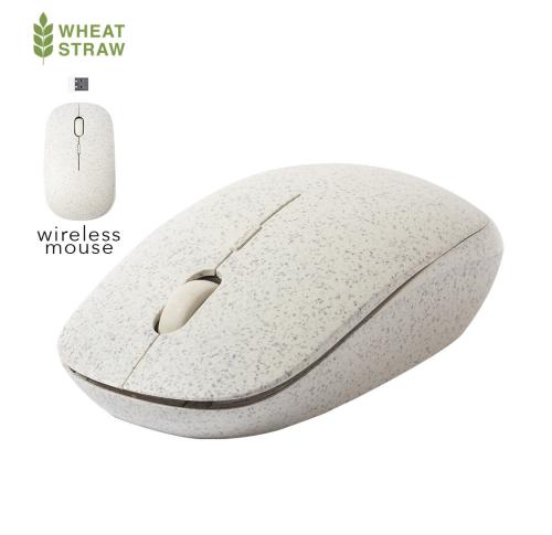 Eco Wireless Optical Computer Mouse Wheat Cane