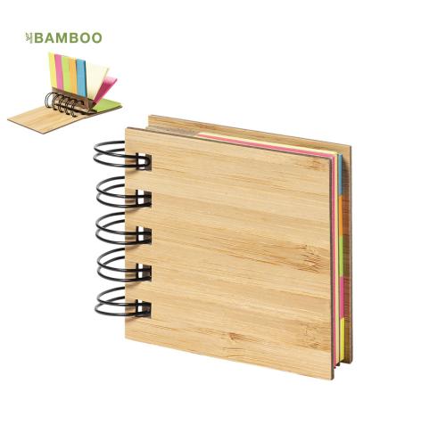 Bamboo Ring Bound Sticky Notepad Feros