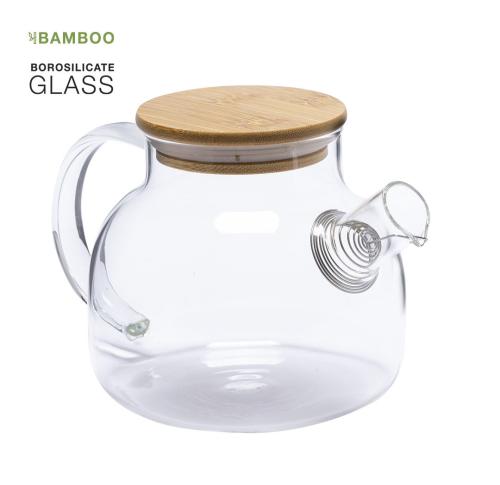 Eco Glass Teapot Bamboo Lid Talia