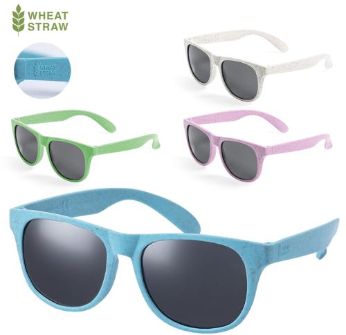 Branded Festival Sunglasses Eco Wheat Cane UV400 Protection Mirfat