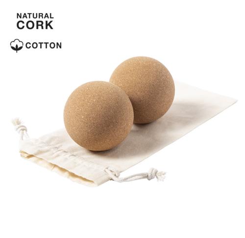 Cork Yoga Balls Set Cotton Drawstring Bag