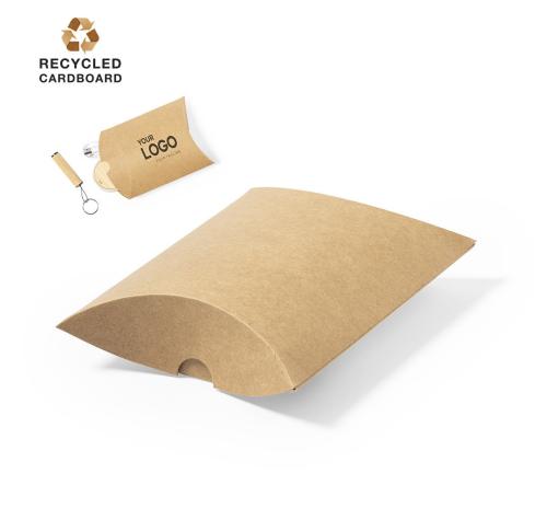 Recycled Cardboard Kraft Medium Gift Box Pillow Style Presentation Box