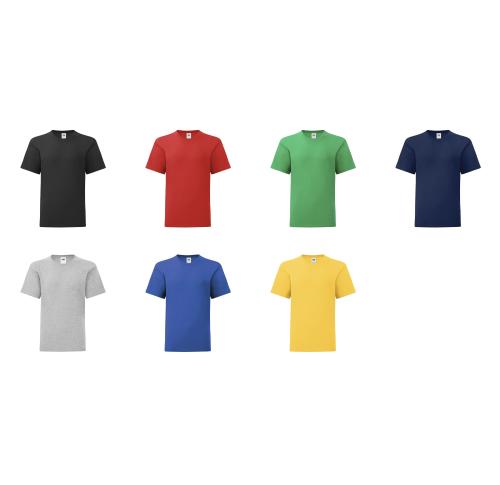 Fruit of the Loom Kids Colour T-Shirt Iconic 100% Cotton Boys
