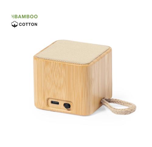 Wireless Portable Bluetooth® Speakers Bamboo Square