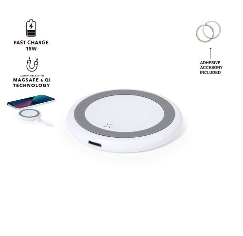 Promotional Circular 15W Wireless Charger Qi Charging