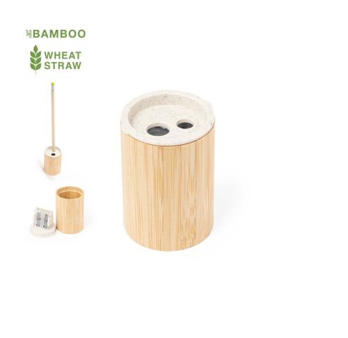 Promotional Pencil Sharpeners Eco Wheatsraw & Bamboo