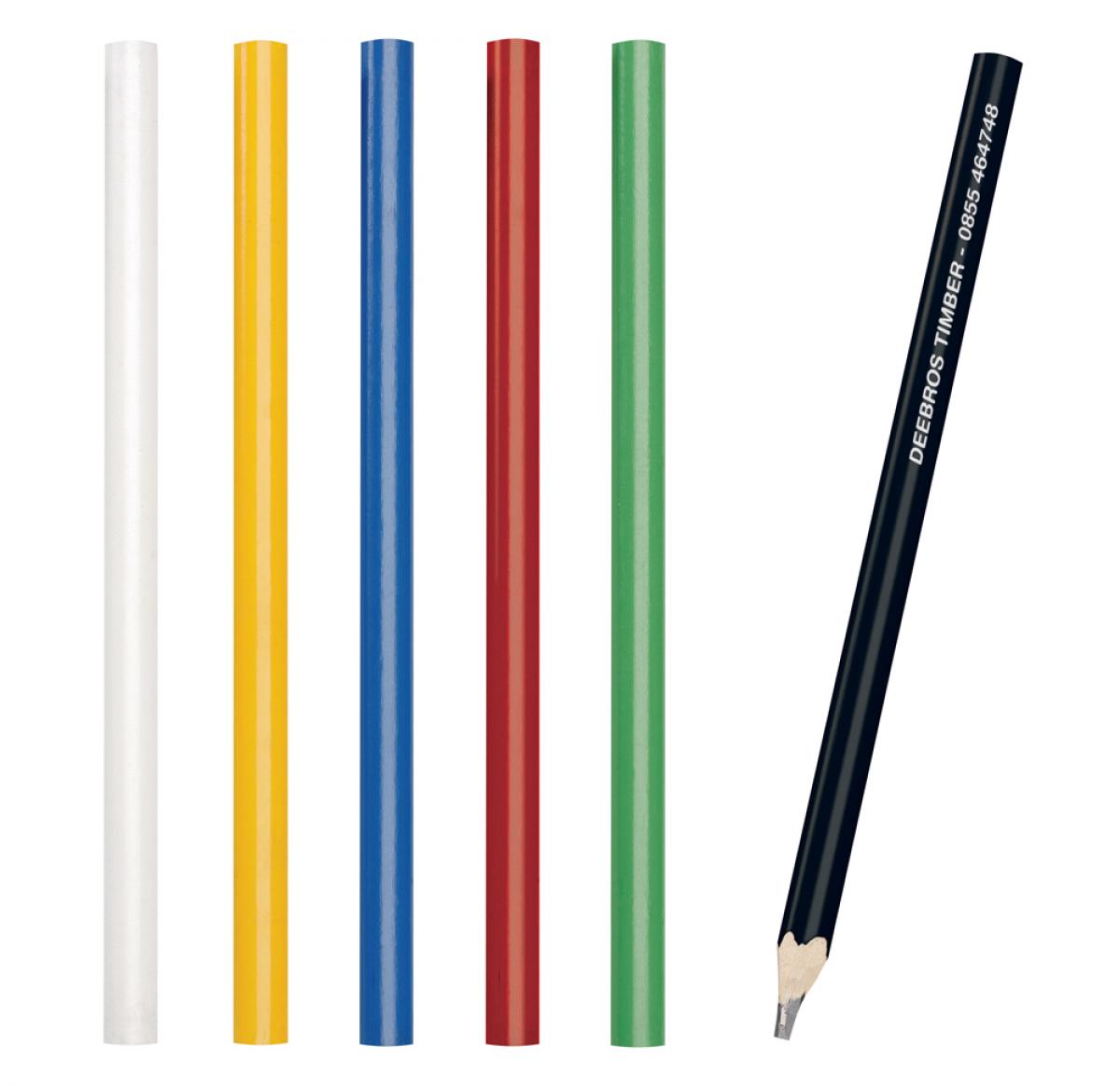 Custom Printed Oval Carpenters Pencils