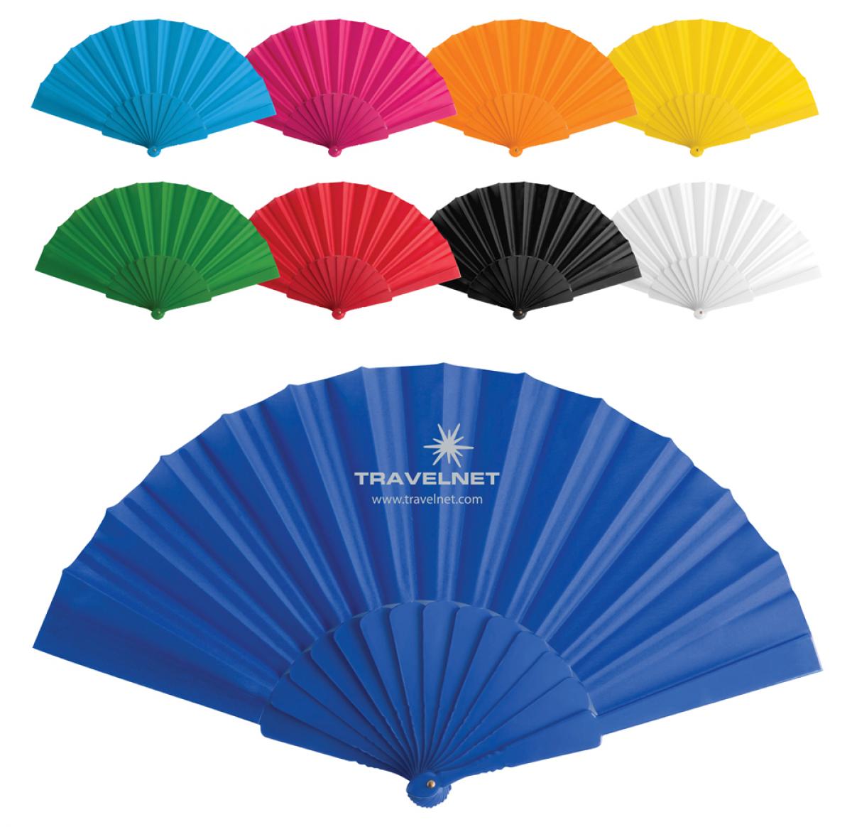 Printed Foldable Fabric Hand Held  Fans Tela