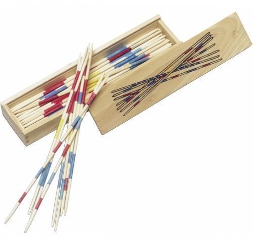 Mikado game in wooden box