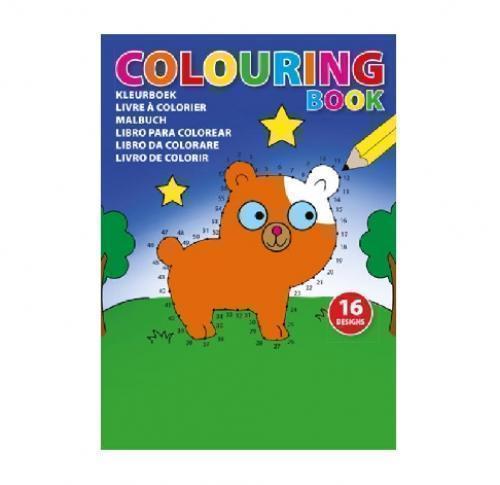 A5 Colouring Book With 16 Designs On 8 X 250gsm Pages