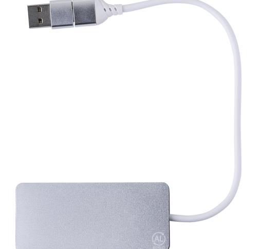 Custom Logo Eco Friendly Recycled Aluminium USB Hubs