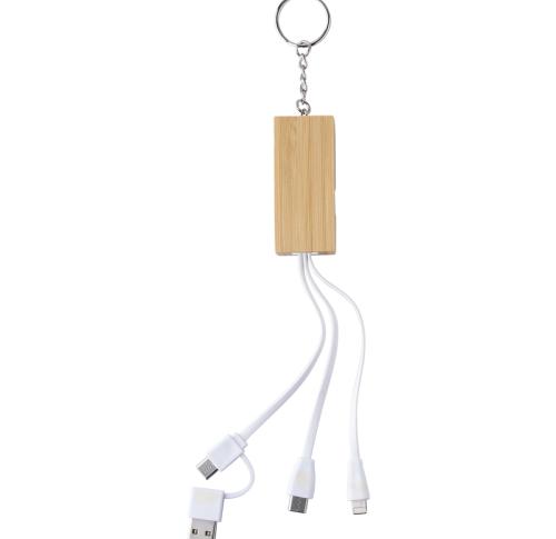 Custom Logo Bamboo charger and keychains