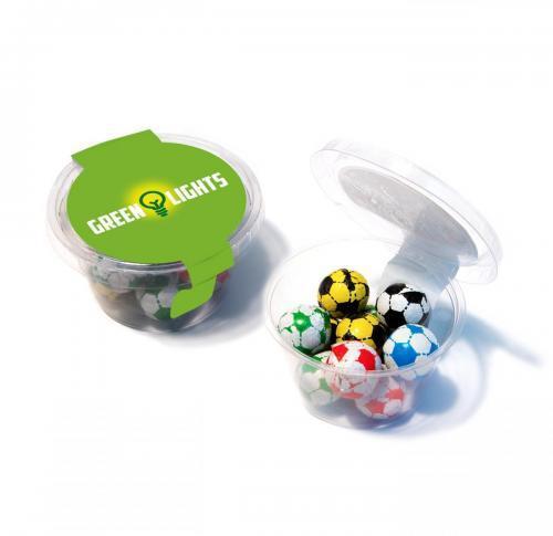 Eco Range – Eco Maxi Pot - Chocolate Footballs