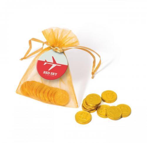 Winter Collection – Organza Bag - Chocolate Coins